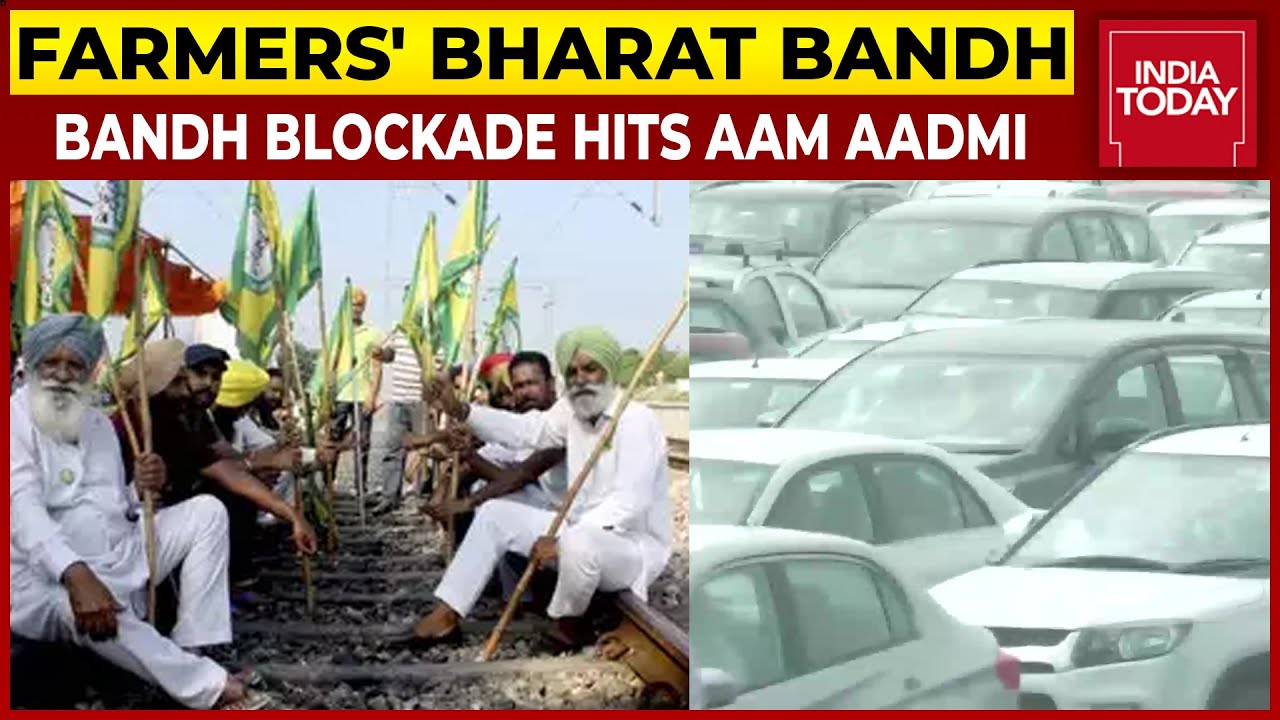 Farmers' Bharat Bandh: Bandh Blockade Hits Aam Aadmi As Farmers Block Highways And Railways