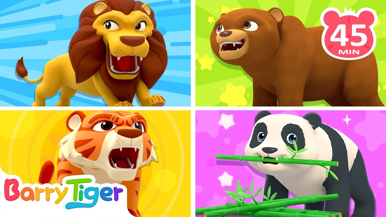 Let’s Go! A Fun-Filled Trip to the Zoo!🦁 | Sing & Learn with Nursery Rhymes | BarryTiger