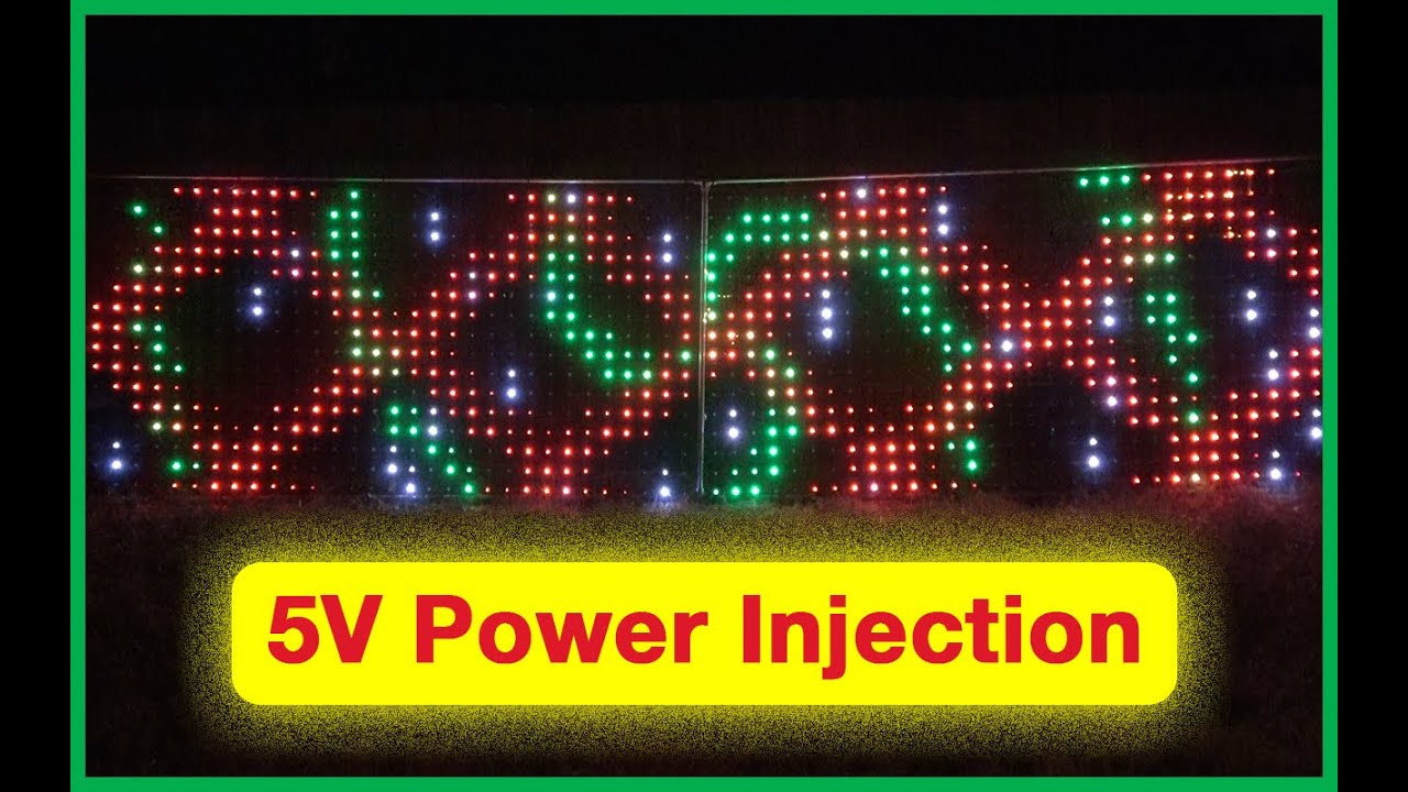 🎄5V RGB Pixel Power Injection & Prop Build (2019) 🎄