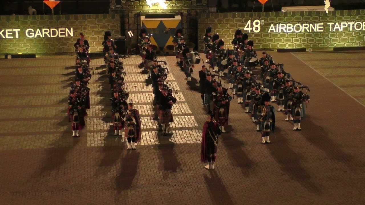 Airborne Taptoe Oosterbeek 2024 - 7. Massed Pipes & Drums