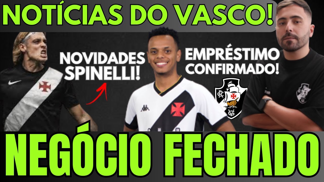 DEFINIDO: VASCO CONFIRMA EMPRÉSTIMO DE LATERAL | DINIZ PODE SER DEMITIDO? | NOVIDADES SOBRE SPINELLI