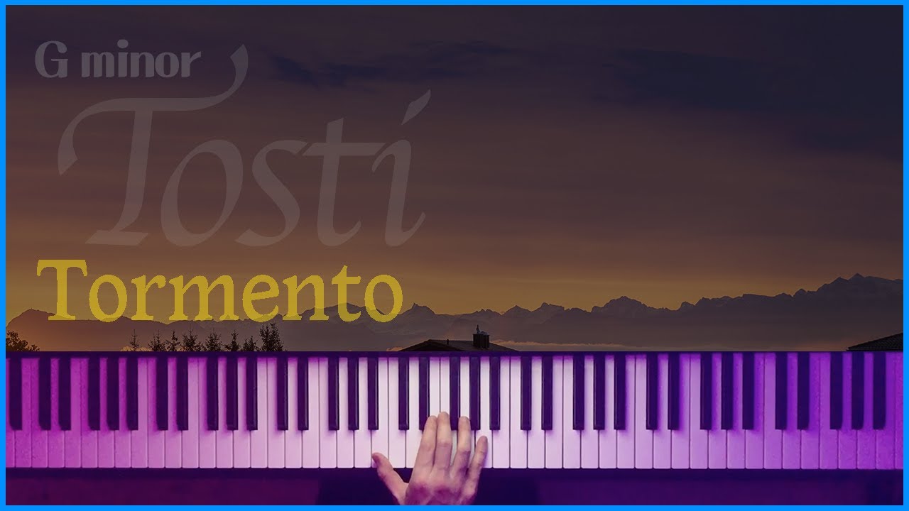 (Gmin) Tormento - F.P.Tosti (accompaniment) | 반주는 피아노튼