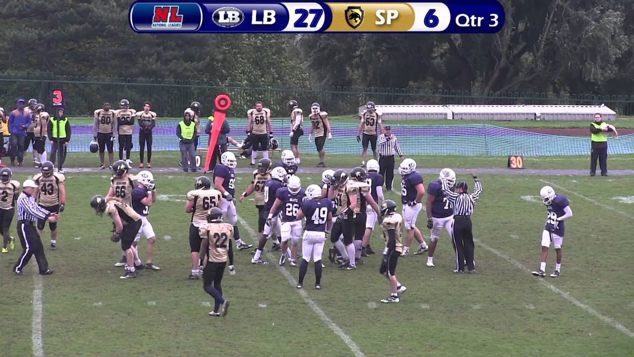 London Blitz v Sheffield Predators - BAFANL Premiership Quarter-Final - 15th September 2013