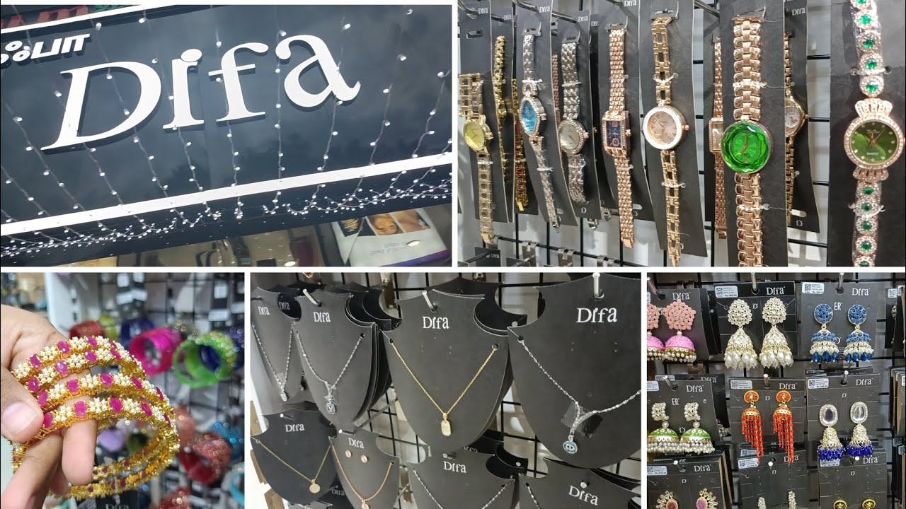 Difa குறைந்த விலையில் அழகிய மாடல்ஸ்  அனைத்தும் ஒரே இடத்தில்!Difa Showroom Earrings Collections🤩❤️