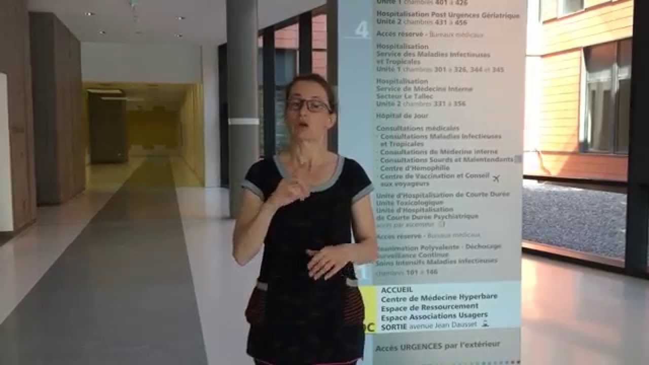 Présentation du nouveau bâtiment URM - Localisation de l'UASS  en langue des signes