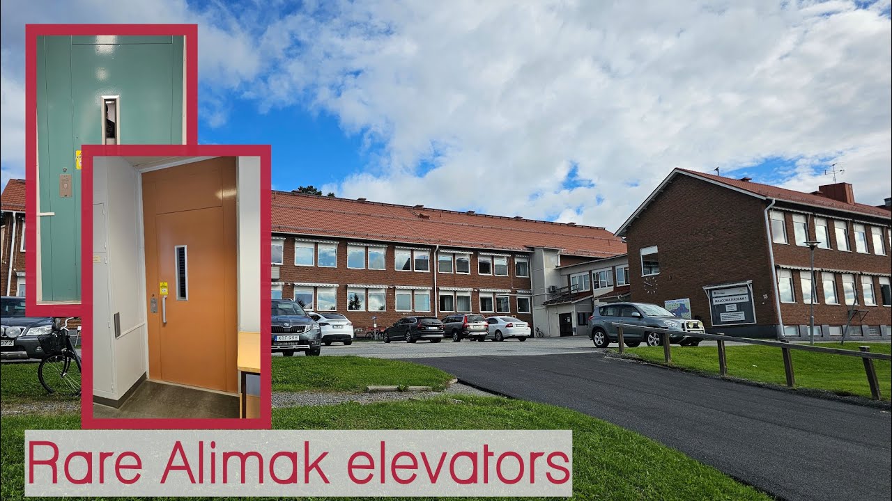 Modernized! 2x Alimak elevator - Malgomajskolan 1 in Vilhelmina, Sweden