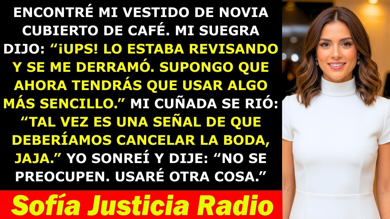 Mi Suegra “Accidentalmente” Arruinó Mi Vestido de Novia 3 Días Antes de la Boda — Pero No Sabían…