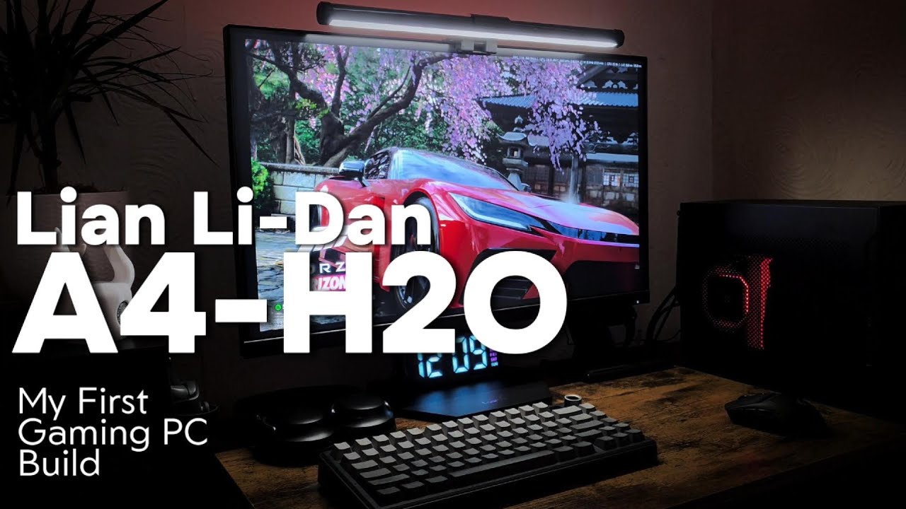 I Built My First Gaming PC... Inside a Tiny A4-H2O Case #pcbuild #lianli #asmr #gaming #gamingpc 
