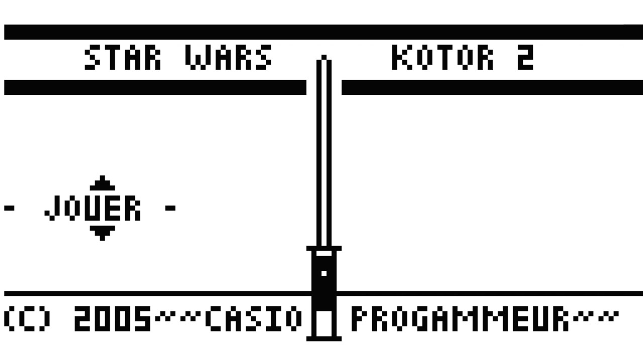 Star Wars KOTOR II (2005) by Bastounet — Casio Graph — Walkthrough