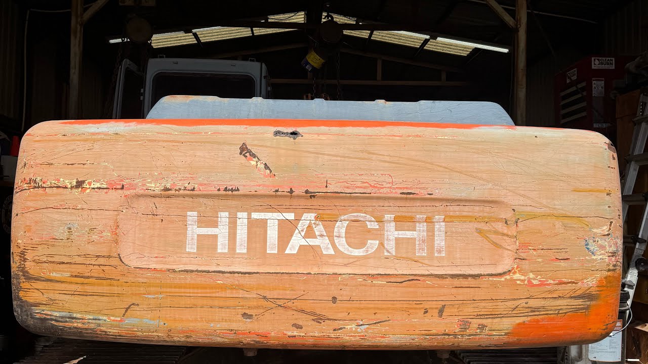 Демонтаж центрального шарнира экскаватора Hitachi Ex200LC. #digginok #excavatoringstuff