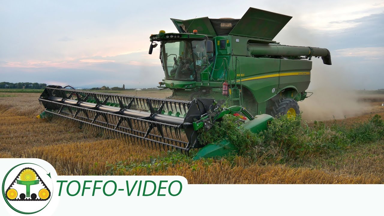 JOHN DEERE S680i x2 with NEW 9m HydraFelx header | BIG harvesting  2017 |