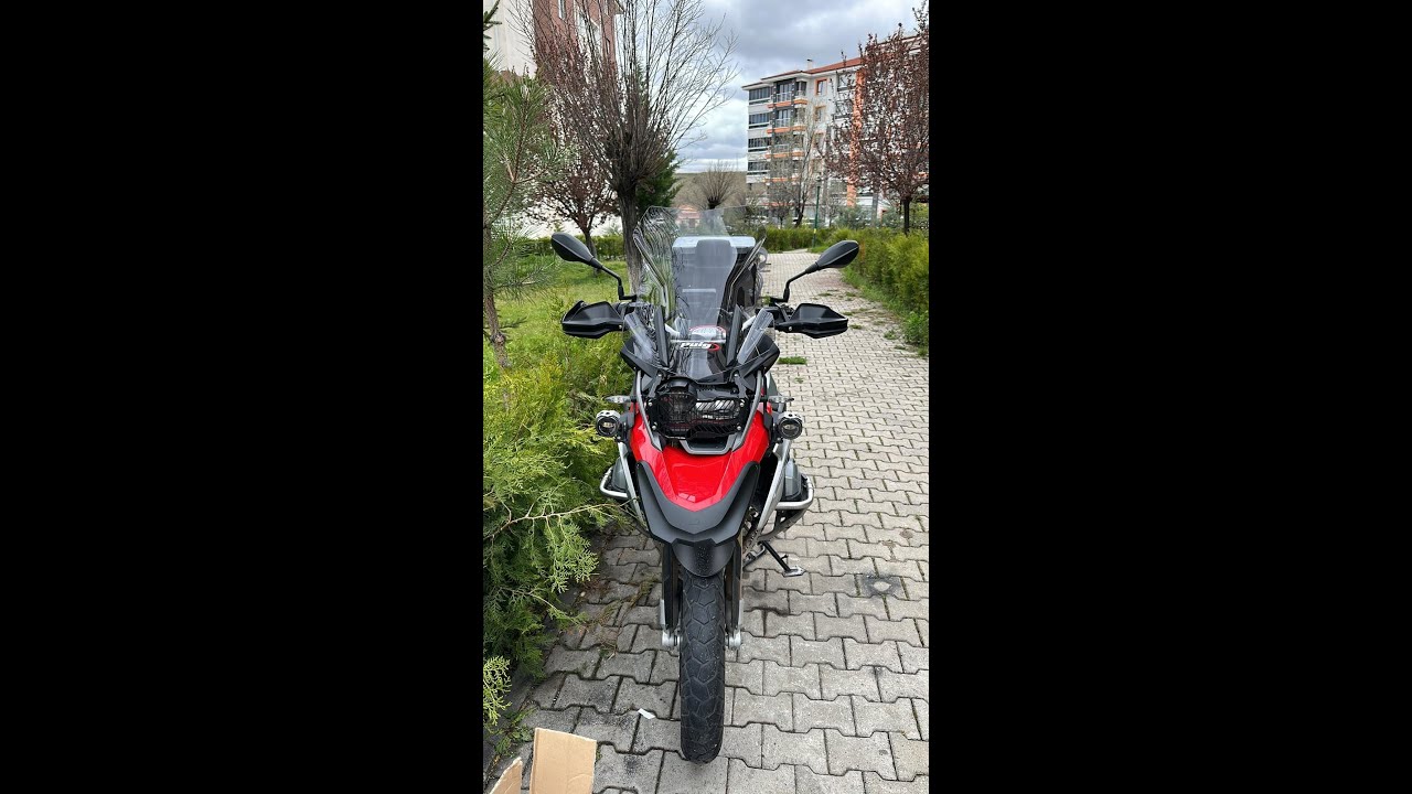 BMW R1200GS Puig Touring Screen + Reinforcement Kit Montajı