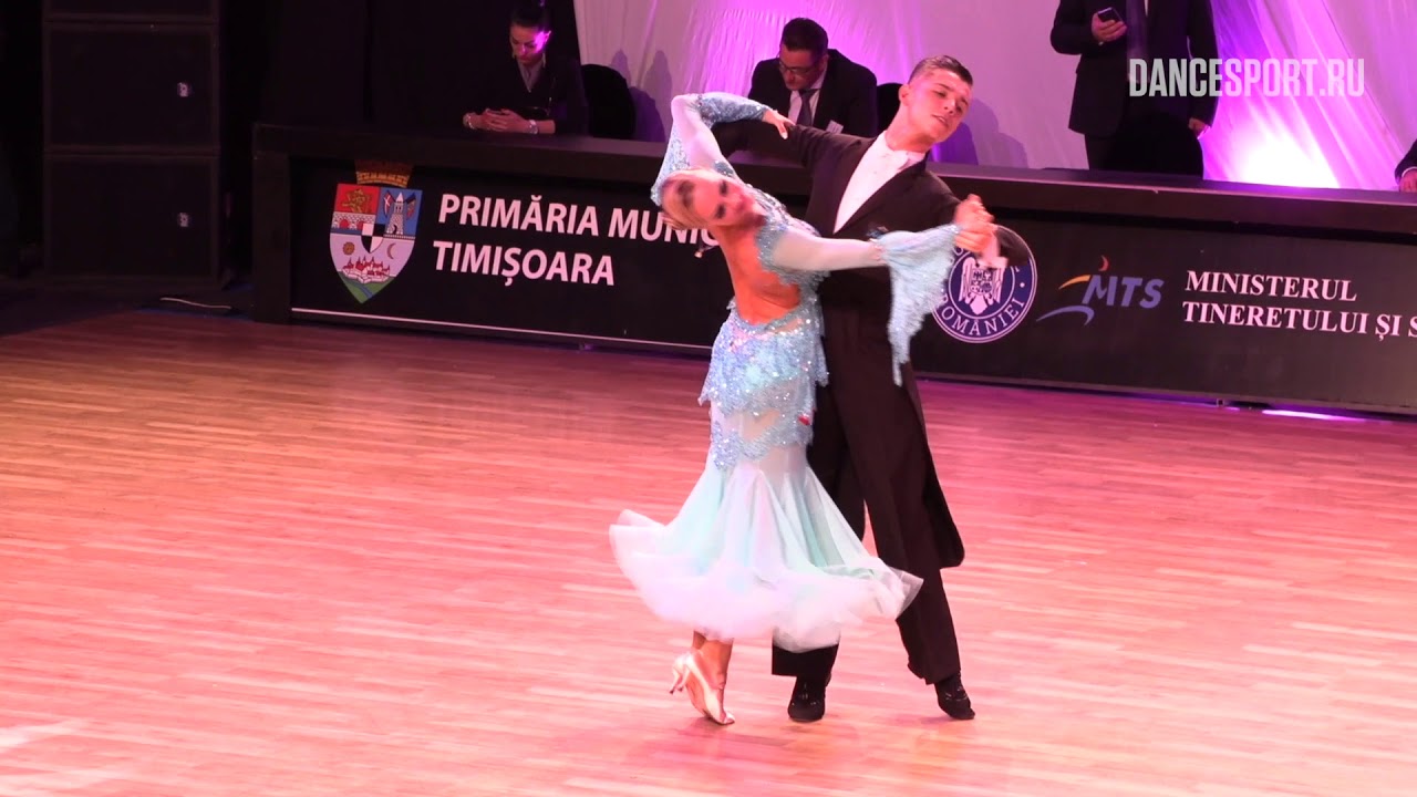 Vladislav Untu - Polina Baryshnikova MDA, Slow Foxtrot | WDSF European Championship Youth Standard