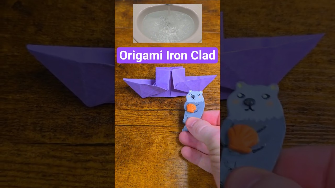 Origami Iron Clad | Easy Paper Boat | Will it FLOAT?