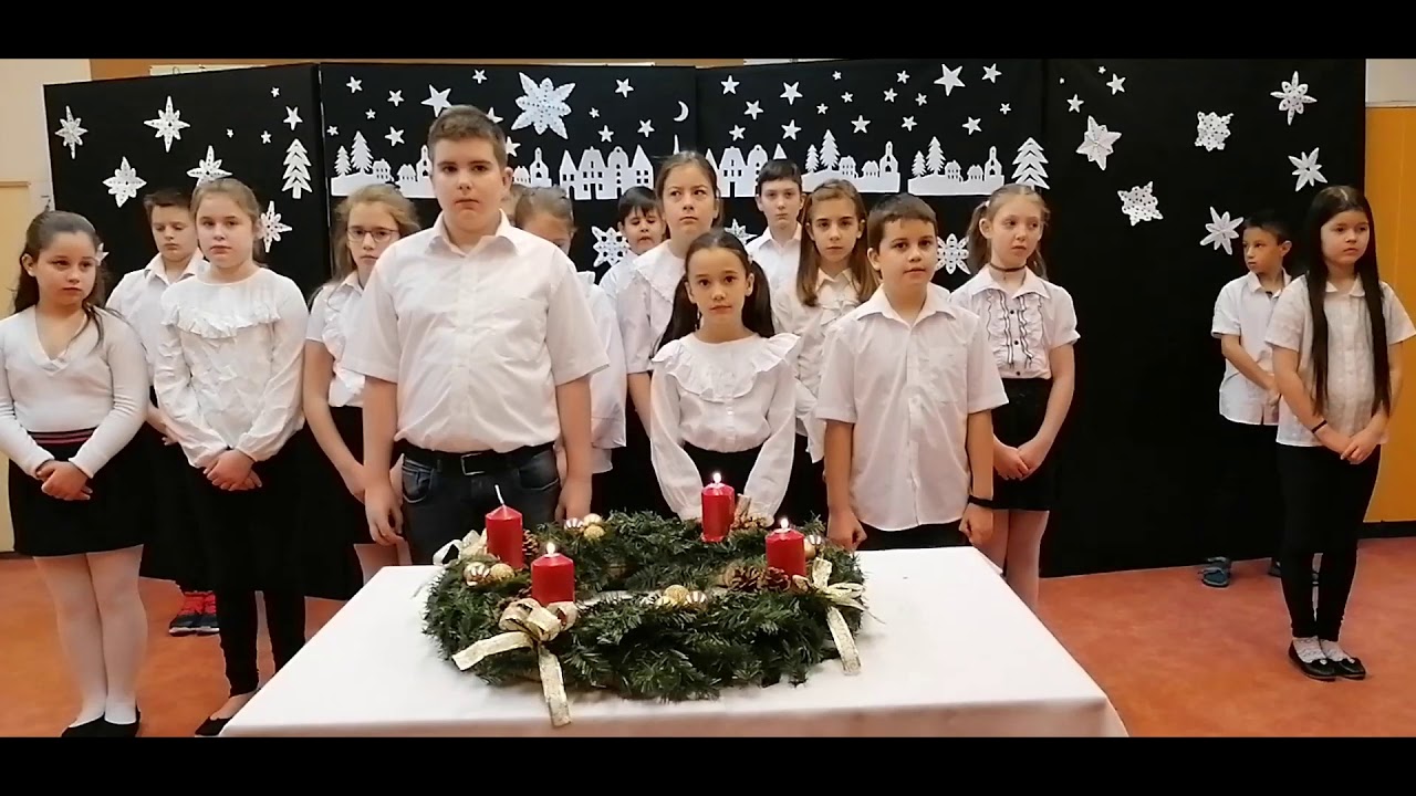 Adventi harmadik gyertyagyújtás a 4.b osztály műsora