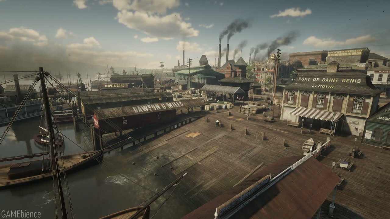 5 Hour - Red Dead Redemption 2 - Port of Saint Denis Ambience