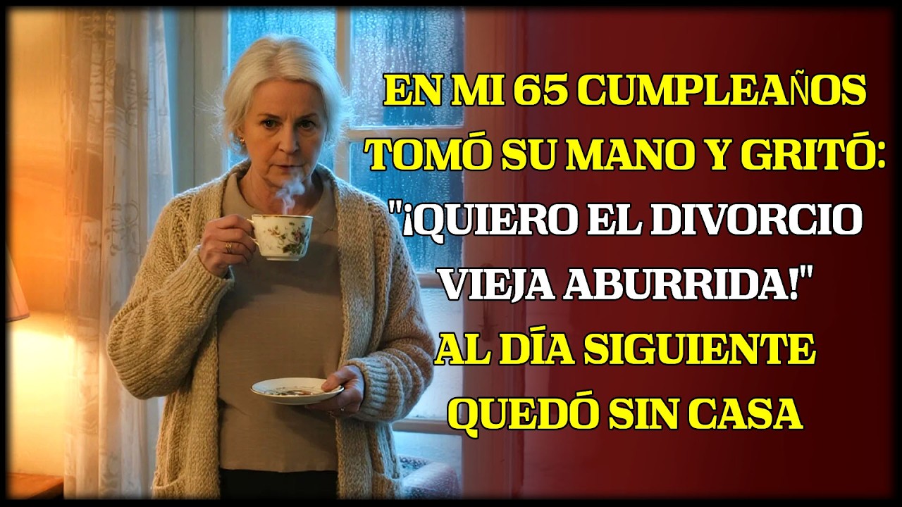 Me llamó vieja y aburrida a los 65; al día siguiente era él quien no tenía casa