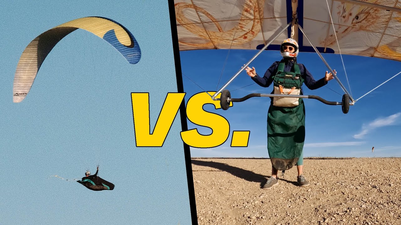 PARAGLIDER PILOT TRIES HANG GLIDING FOR THE FIRST TIME! (Ft. Erika Klein)