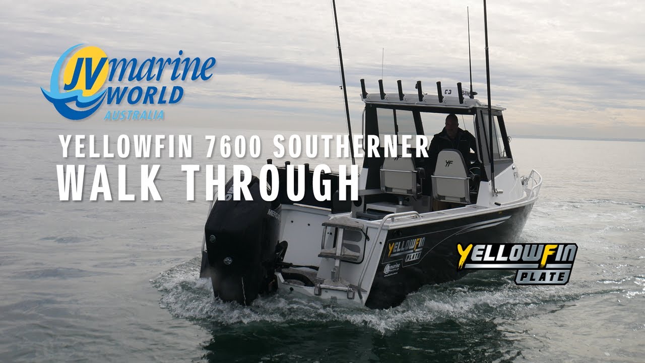 Yellowfin 7600 Southerner Hard Top - Walk Through Video - JV Marine