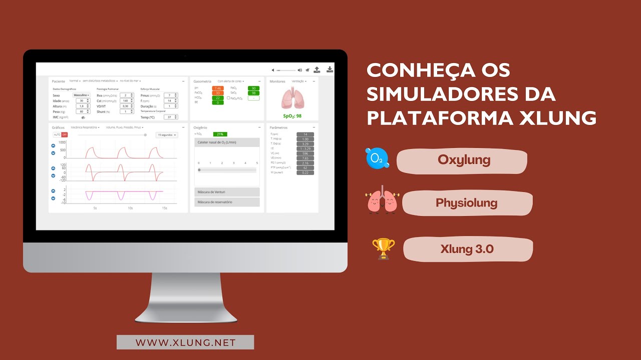 Conheça os Simuladores Xlung - Plataforma de Simulação de Ventilação Mecânica