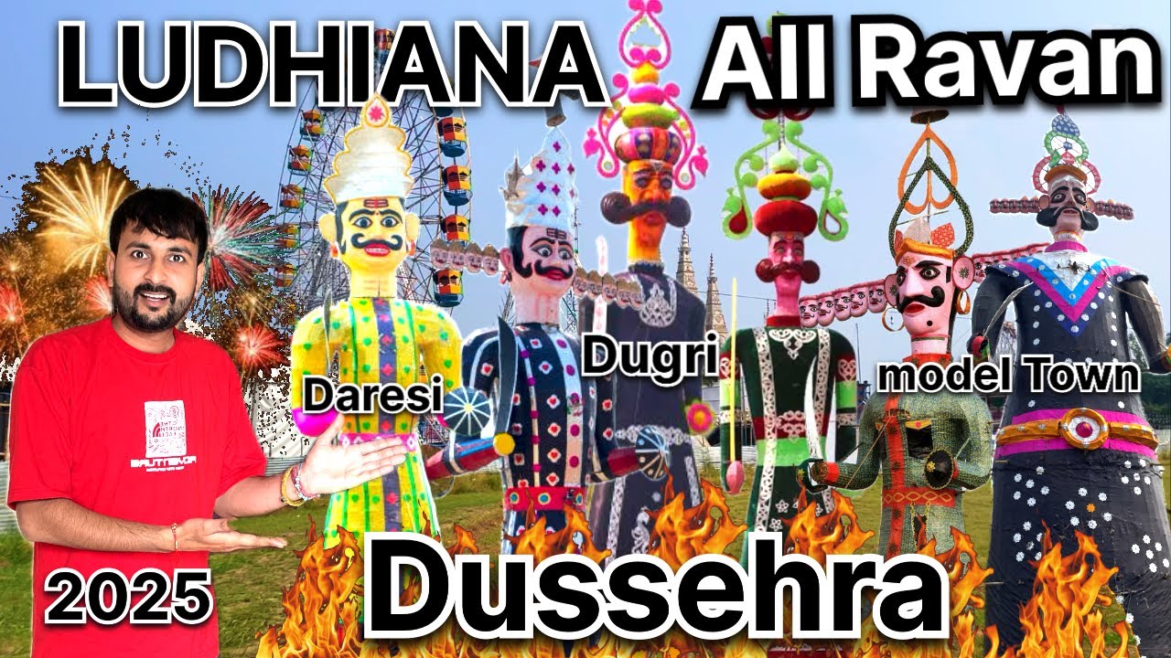 Ludhiana Ravan Dahan 2025 🔥 | Daresi Ground, Model Town, Dugri Durga Mata Mandir | Shivam to Explore