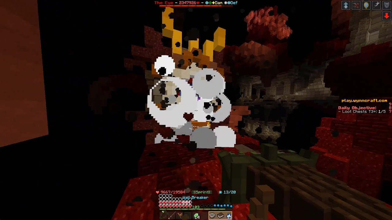 Wynncraft: Soloing the Eye (7 minutes, no pots, assassin)