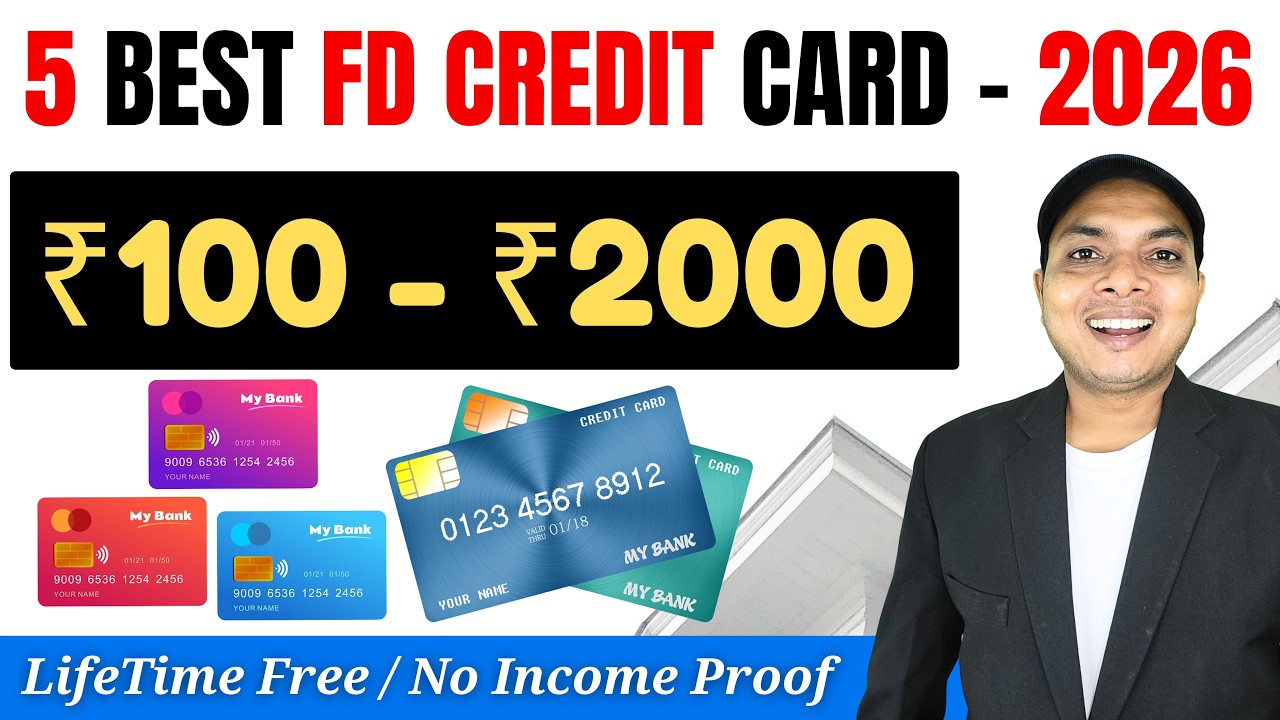 5 - BEST FD Credit Card 2026 😱 100% ApprovaL | Best Credit Cards Against Fixed Deposit in India