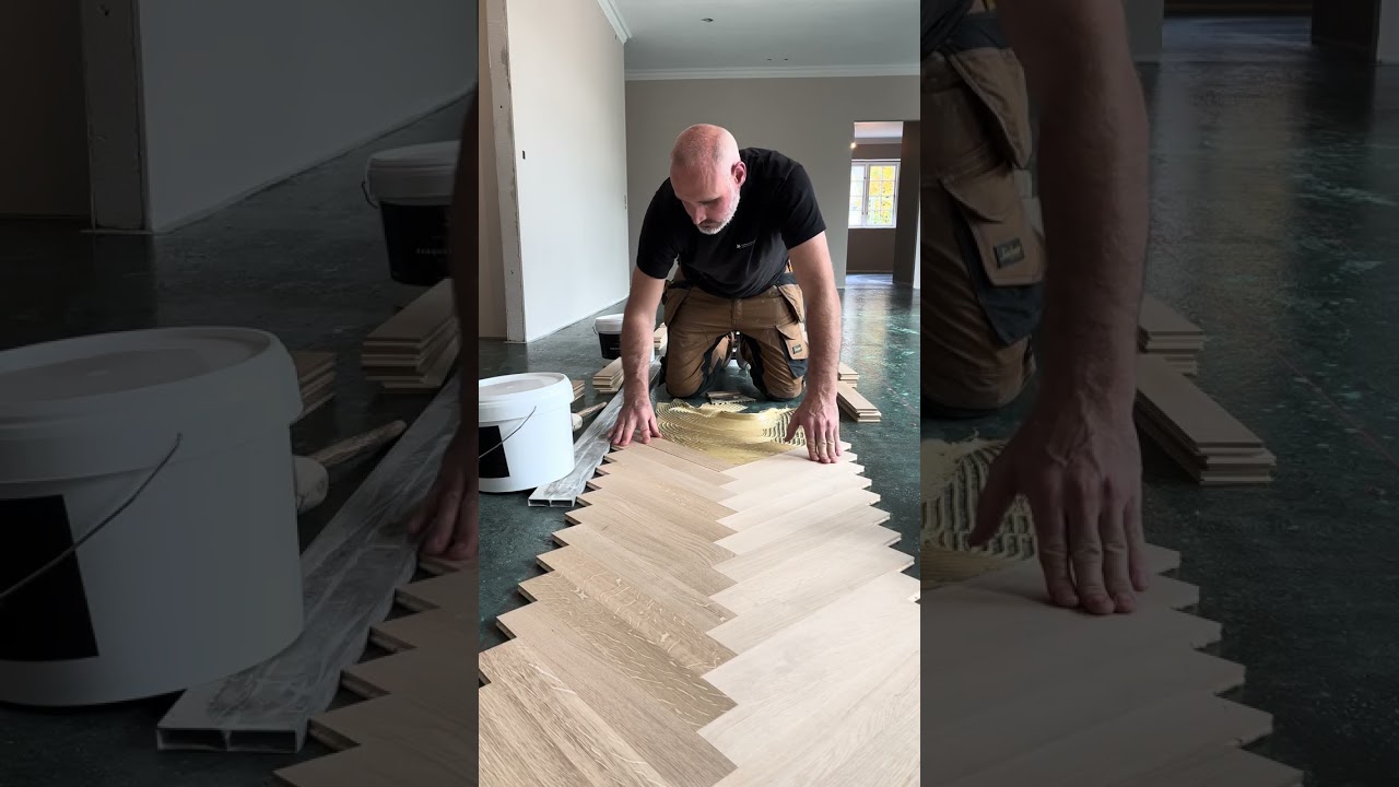 Installing Herringbone floors 