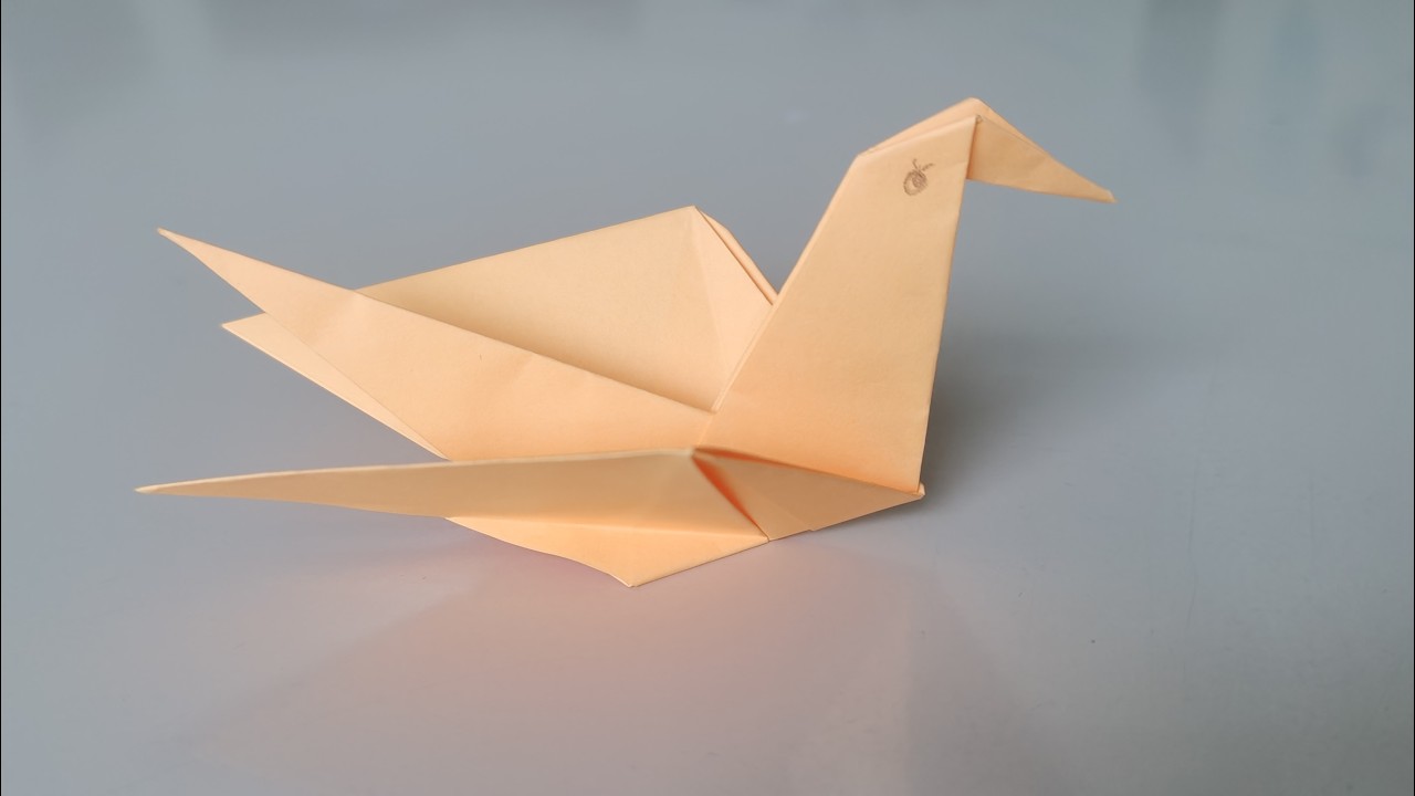 Origami Swan:Easy Tutorial How to Fold a Paper Swan Beautiful Origami Swan Paper Craft for All Ages