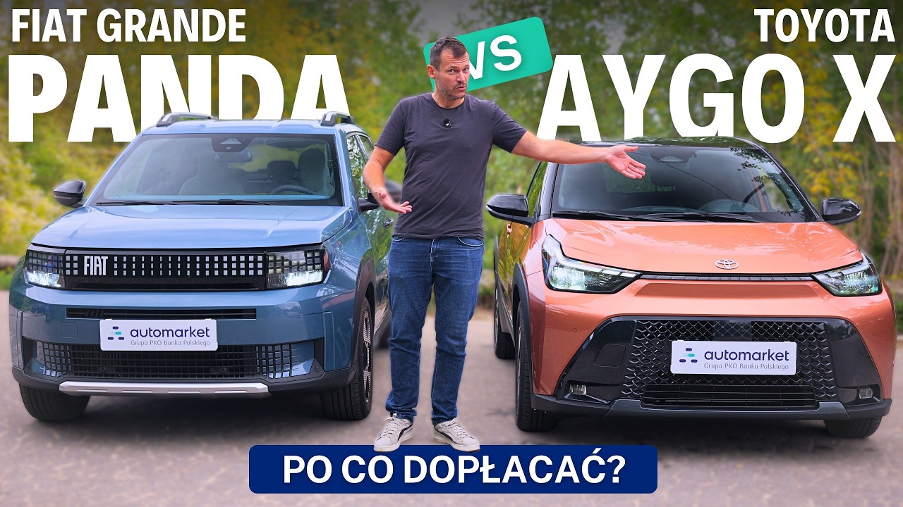 Toyota Aygo X czy Fiat Grande Panda - lepszy napęd, czy większa kabina?