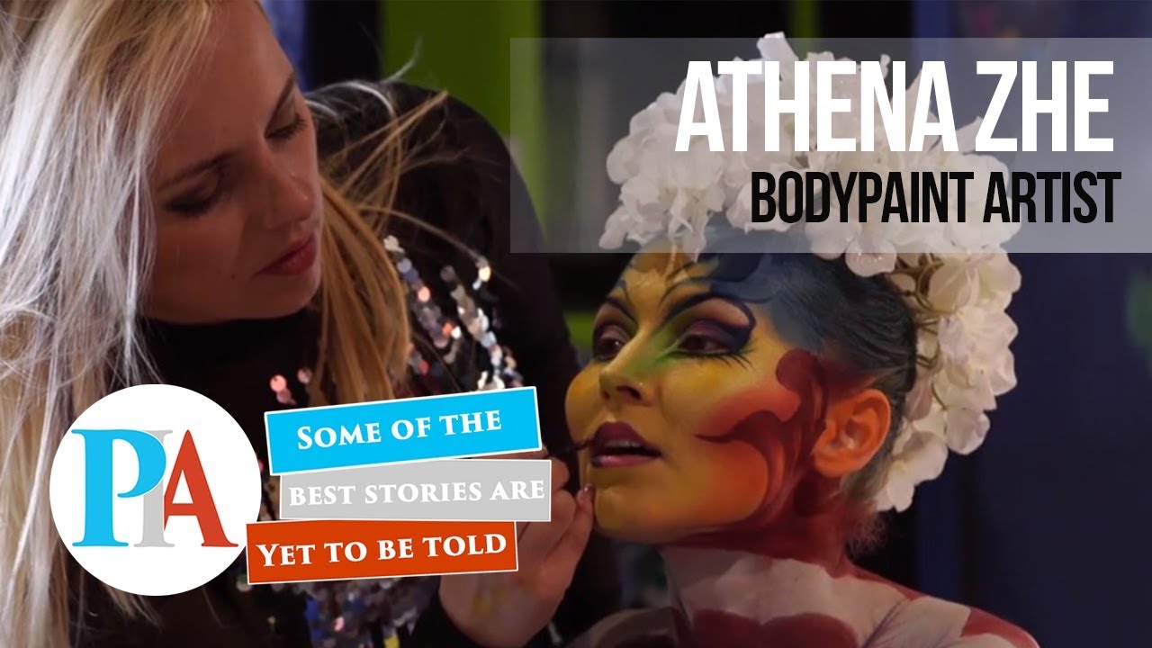 Ukrainian-American Body Paint Artist Athena Zhe