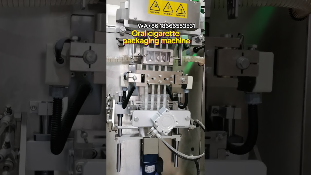 Oral cigarette packaging machine