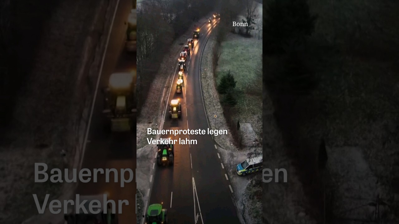 Aufnahmen der bundesweiten Bauernproteste #bauernprotest #shorts