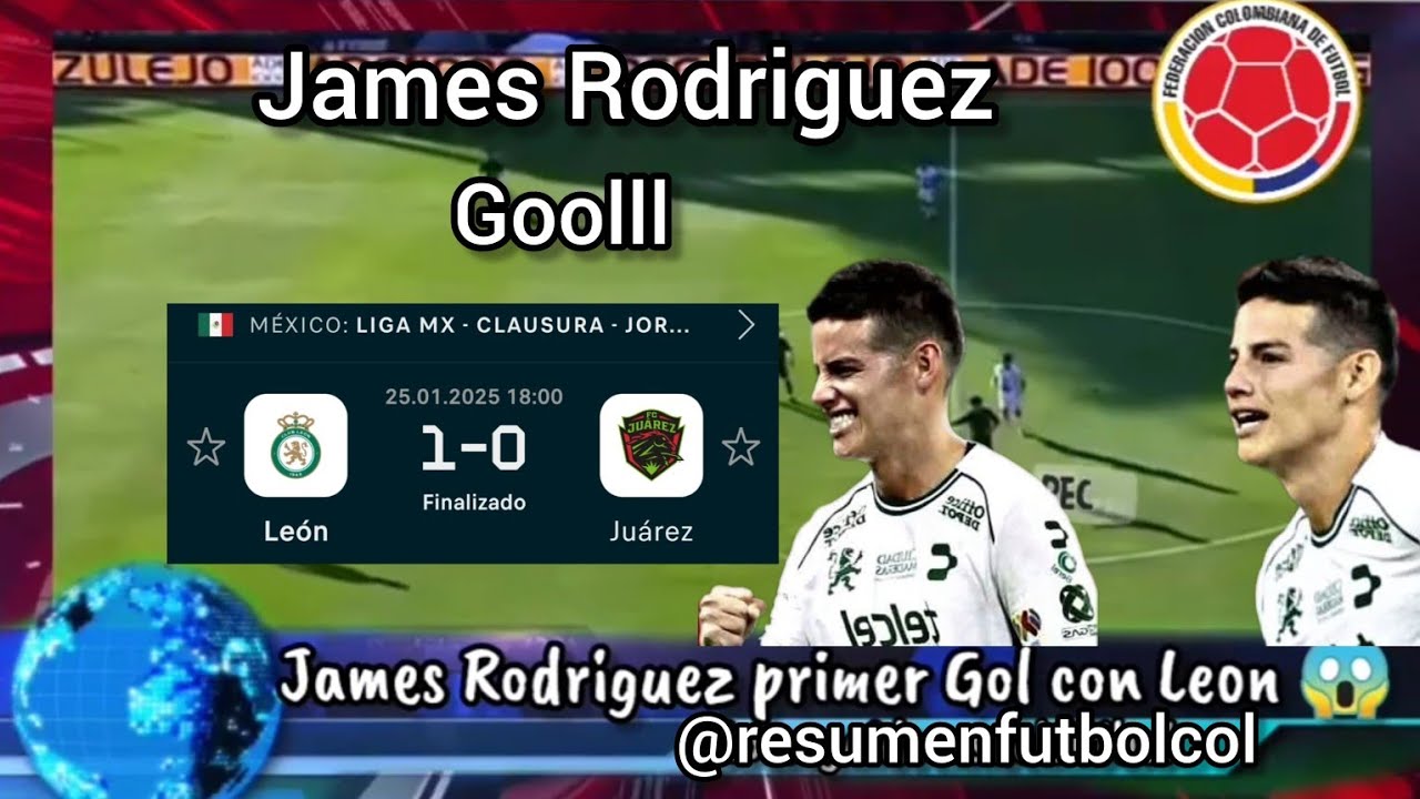 James Rodriguez vs Atlas primer Gol con Leon 😱