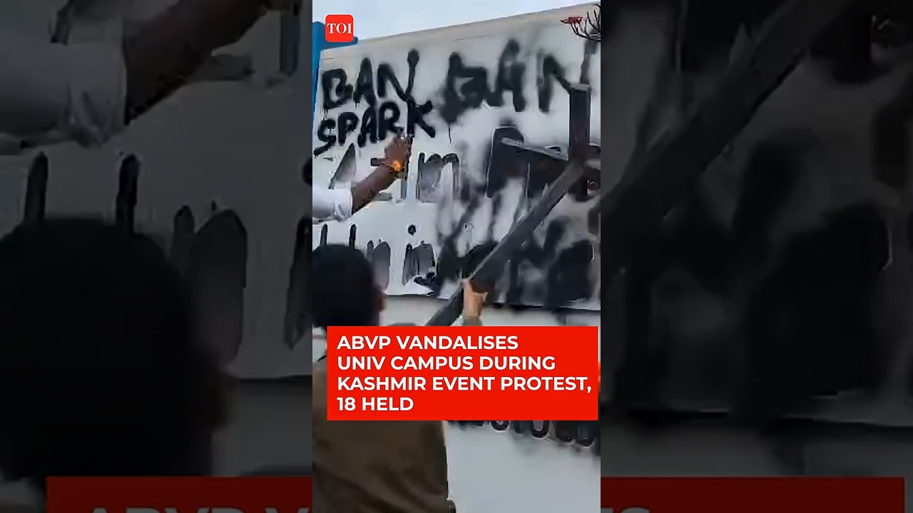 ABVP Protests 'Anti-National' Kashmir Event At Azim Premji University, 18 Detained After Vandalism