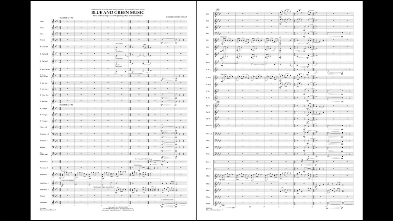 Blue and Green Music by Samuel R. Hazo