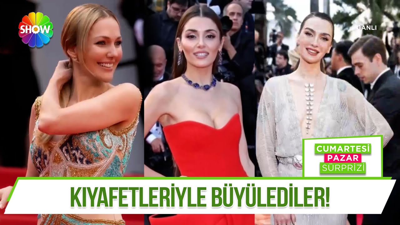 Cannes Film Festivali'nde güzellikleriyle büyülediler!