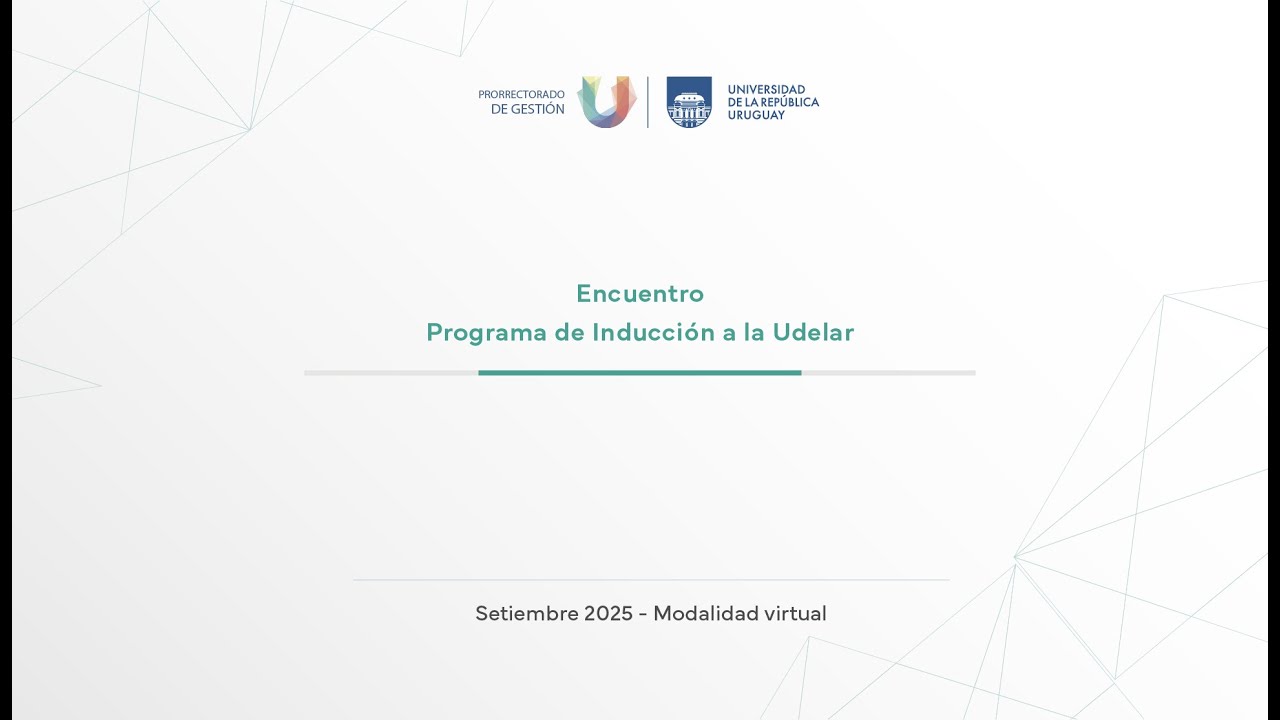 Programa de Inducción a la Udelar