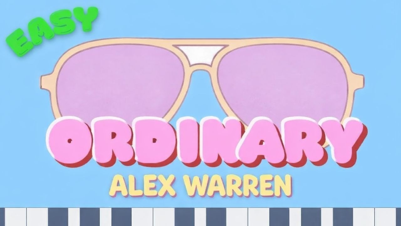 Ordinary – Alex Warren | Easy Piano Tutorial