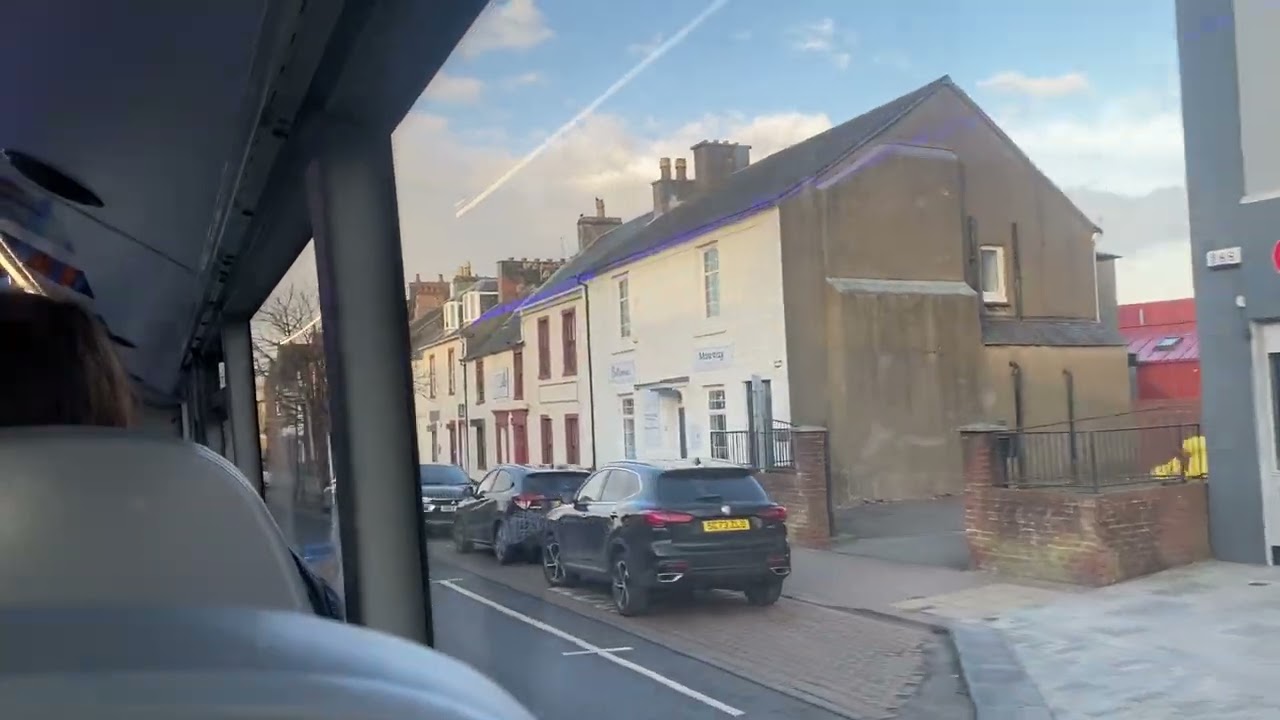 Onboard Stagecoach South Scotland 66022 SJ23 HUU Service 28 from Irvine Cross to Irvine