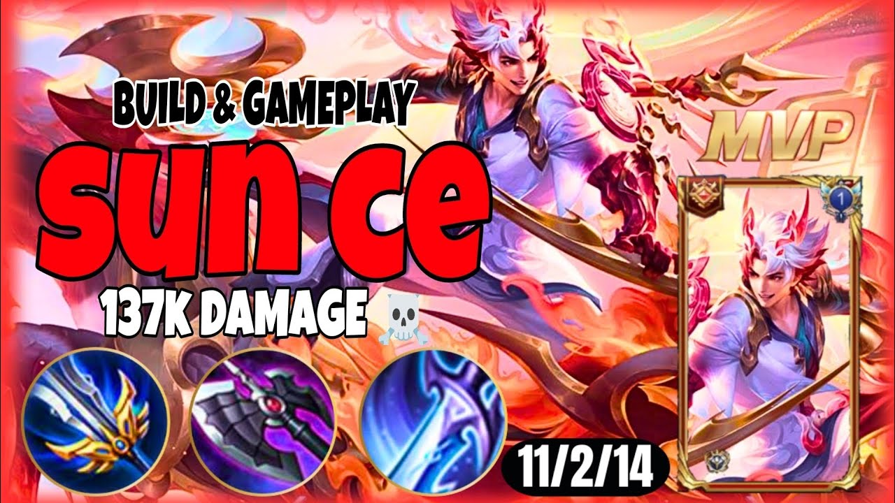 HONOR OF KINGS SUN CE | HIS DRAGON SKIN IS SOOO BEAUTIFUL - GRANDMASTER GAMEPLAY