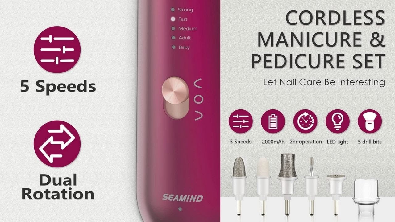 eFile Review - I Tried the SEAMIND Cordless Electric Nail File Kit
