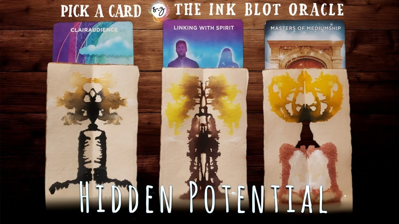 Ink Shows me Your Hidden Psychic Potential | Pick a Card 🔮 Inkblot & Oracle Reading 