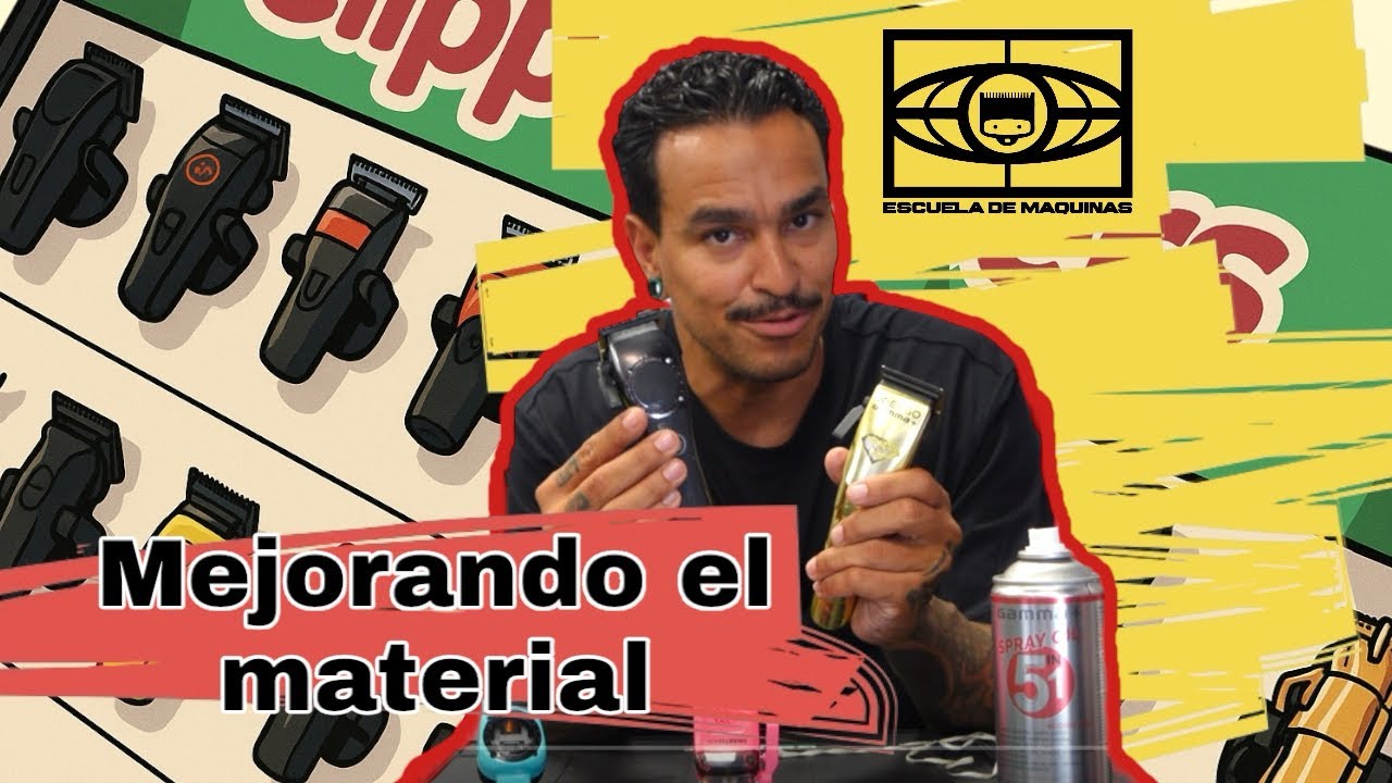Las clippers de un barbero pro/ revisión y mantenimiento/ mejorando el corte de una instintc 