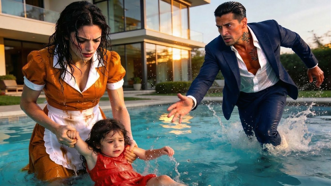 Dienstmädchen rettet die Tochter des Mafiabosses im Pool — seine Reaktion schockierte alle
