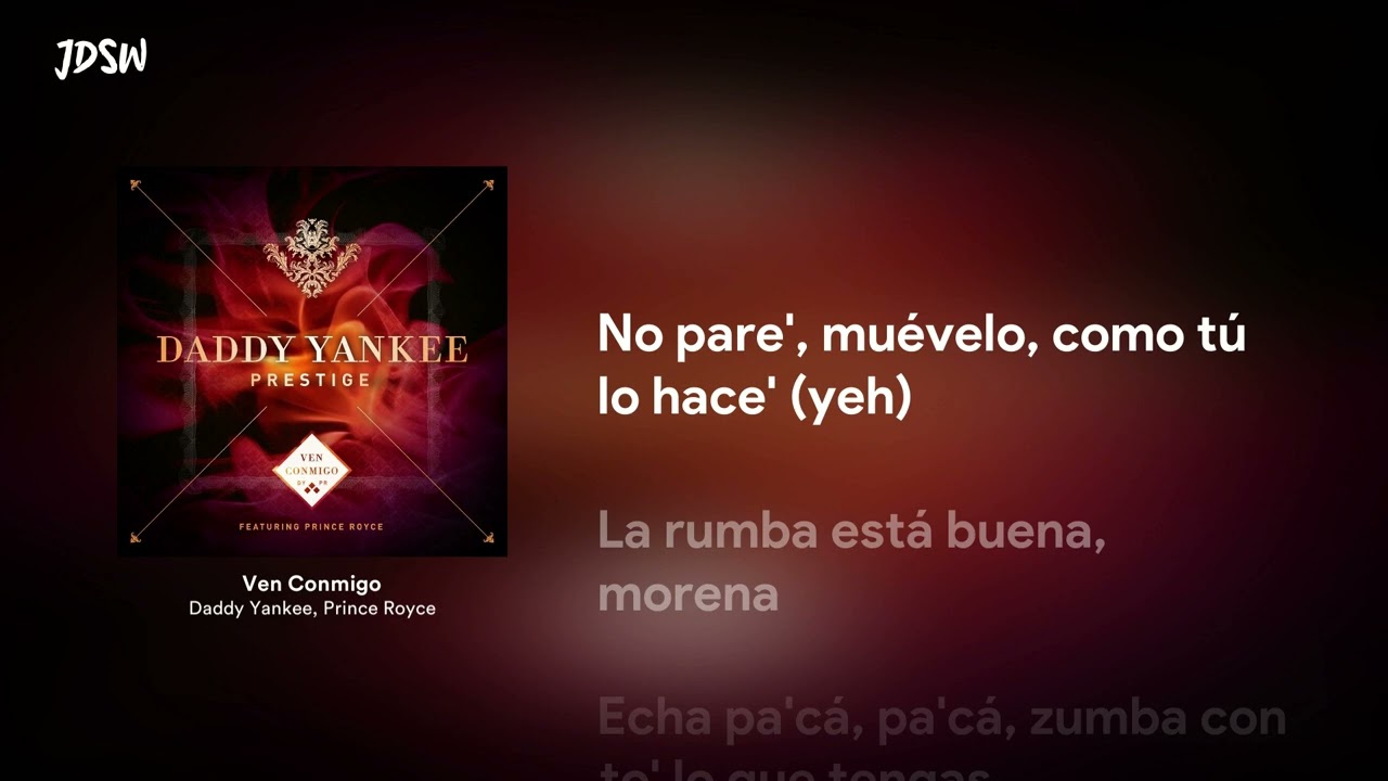 Ven Conmigo - Daddy Yankee, Prince Royce [Letra / Lyrics]
