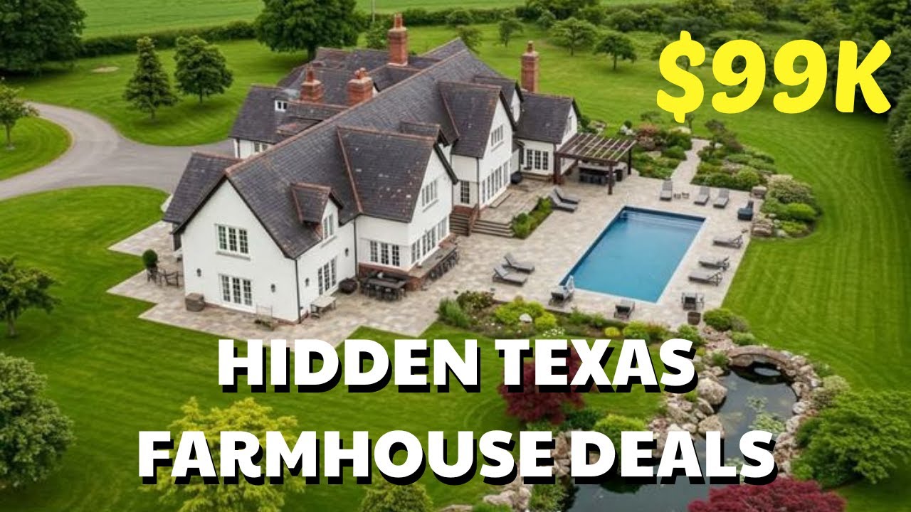 DIRT-CHEAP TEXAS FARMHOUSES with LAND 🌾 Hidden Real Estate Treasures!