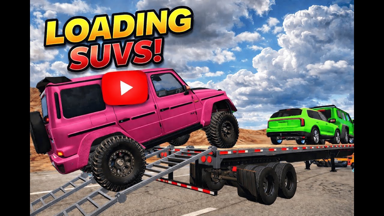 Flatbed Truck | Vehicle Transportation Test#3 | BeamNG.drive