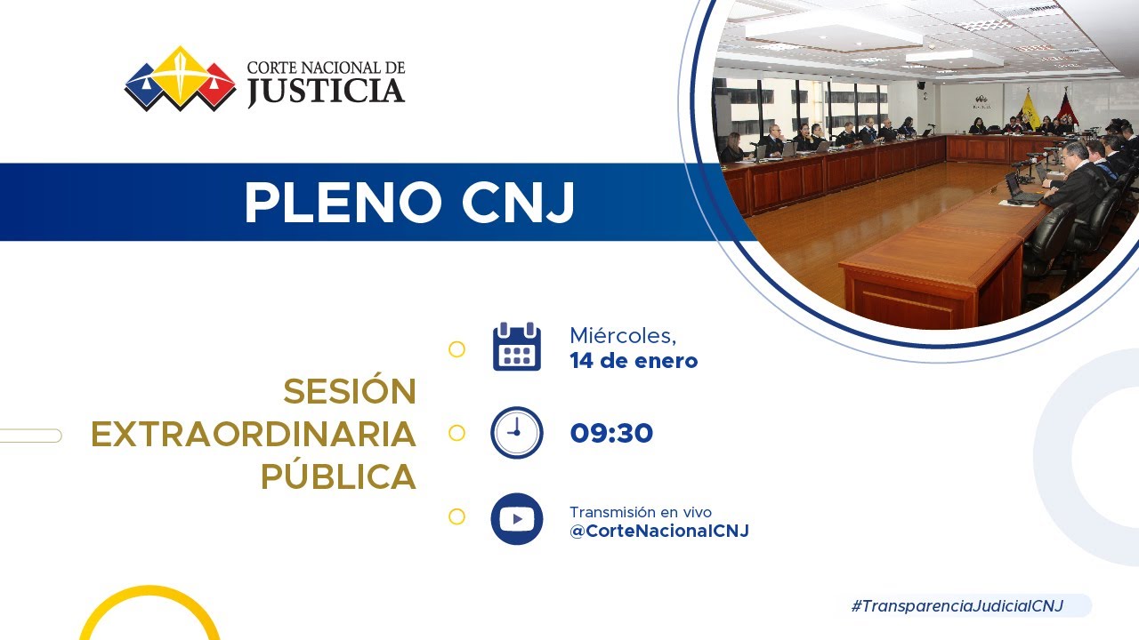 Pleno extraordinario de la Corte Nacional de Justicia - 14 de enero de 2026