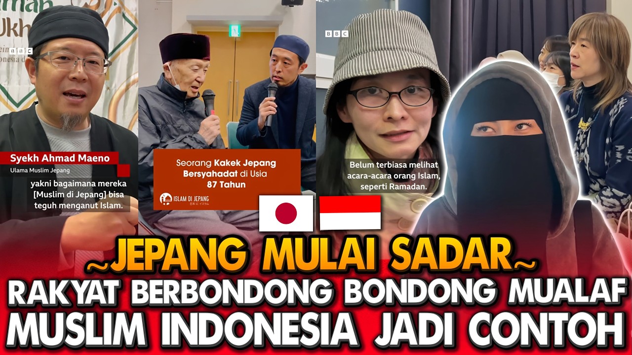 VIRAL DI JEPANG! 🇯🇵 Mereka Kagum dengan Ketulusan Muslim Indonesia… Sampai Akhirnya Bersyahadat! 😭☪️